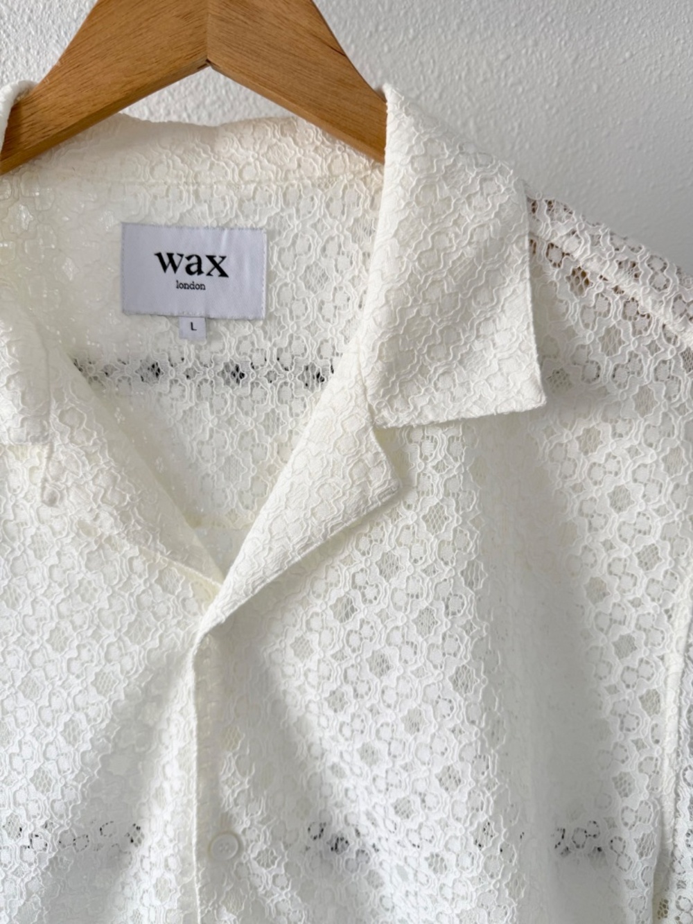 Wax London Didcot Shirt – Open Weave Camp Collar